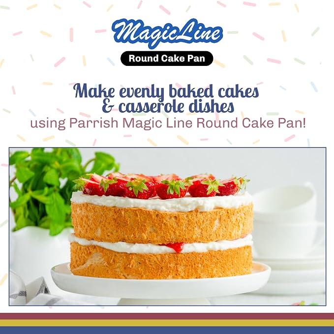 8 x 2 Round Cake Pan, Silver Aluminum