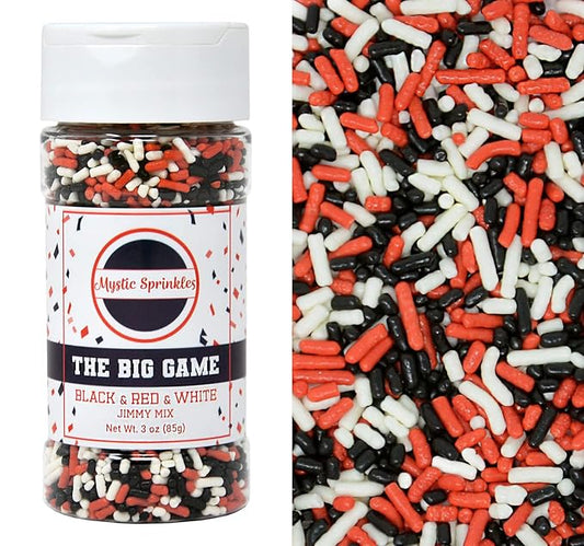 Mystic Sprinkles The Big Game Jimmy Mix 3oz Bottle (Black, Red & White)