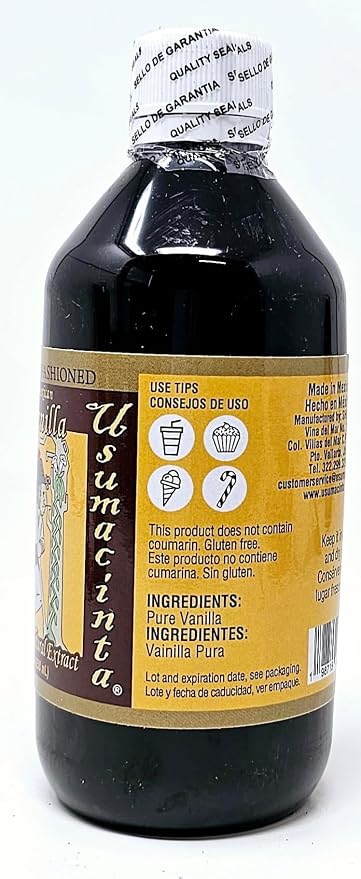 Usumacinta Pure Mexican Vanilla Amber, 8.4oz, Made in Mexico