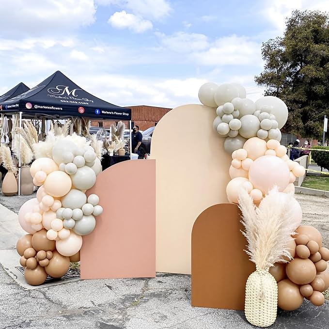 Voircoloria 110pcs Blush Balloons 12inch Nude Latex Party Balloons for Graduation, Wedding, Birthday, Bridal Shower, Baby Shower, Boho Theme Party, Anniversary Party Decorations