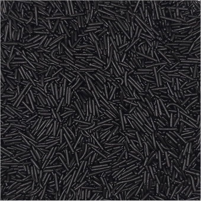 NCS Black Jimmies Edible Sprinkles – Cupcake, Cake & Cookie Decorations, 7 oz