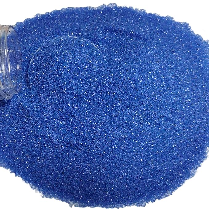 Blue Sanding Sugar Sprinkles, Edible Blue Sugar Crystals Sparkling Sprinkles Mix for Cake Decorating, Baking, Cookie, Cupcake, Ice Cream Topping 5 OZ