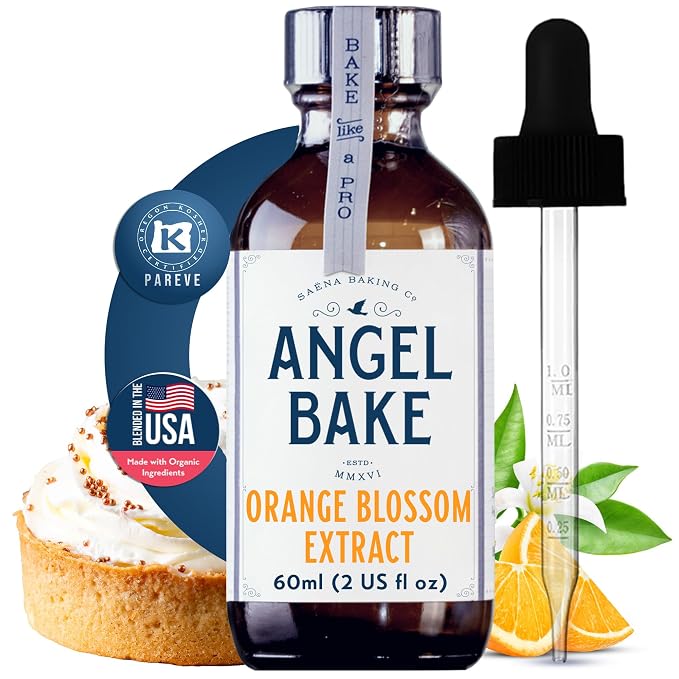 Angel Bake Pure Orange Blossom Extract, 2 oz
