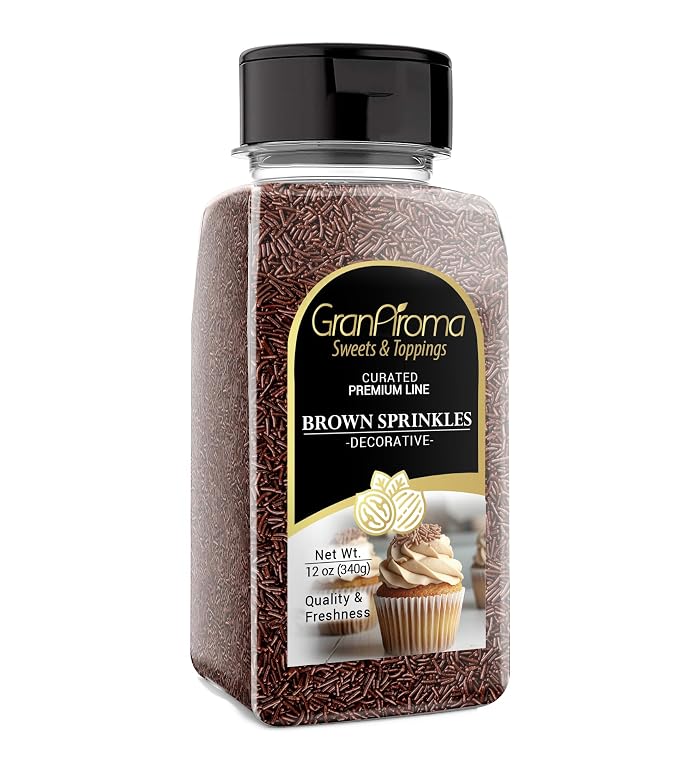 GranAroma Brown Sprinkles, 12 oz, Decorative, Cakes & Cupcakes