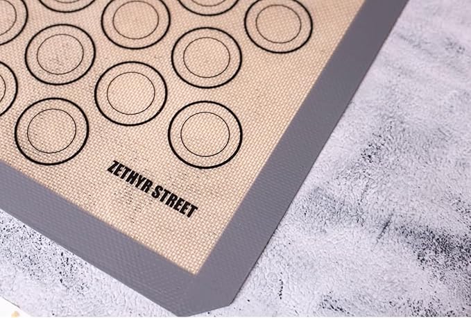 Macaron Silicone Baking Mats - Set of 10 - Full Size - 16 x 24inch, Non-Stick Macaron Mat for Perfect Baking - Dishwasher & Oven Safe, Ideal for Macarons, Cookies, Bread, and More