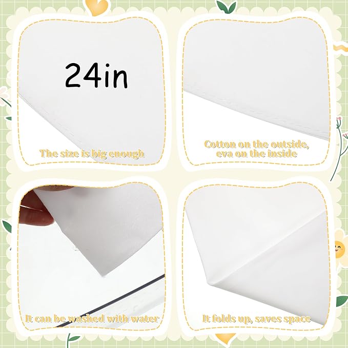 COMNICO 4 Pcs Reusable Pastry Piping Bags, 24 Inch Cake Decorating Bags Non-Slip Extra Thick Durable Cake Decorating Bag for Icing Cakes Cookies Baking Decoration Supplies