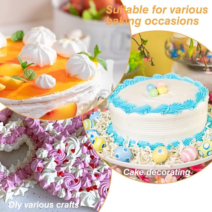 4Pcs Cotton Cloth Piping Bags, Reusable Icing Bags Anti Burst Cake Decorating Bags 12 inch Pastry Cake Piping Bags for Cake Cupcakes Cookies Frosting