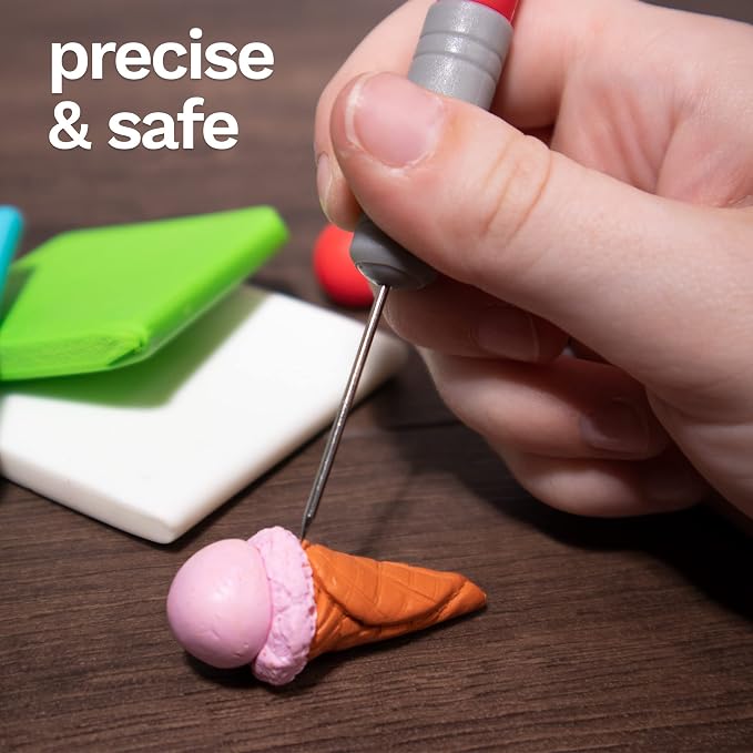 DAS Professional Clay Tools - 4 Metal Sculpting Tools for Artists and Students - Practical Carving Tools for Fine Details and Textures - Durable Clay Carving Tools for Modeling Shaping and More