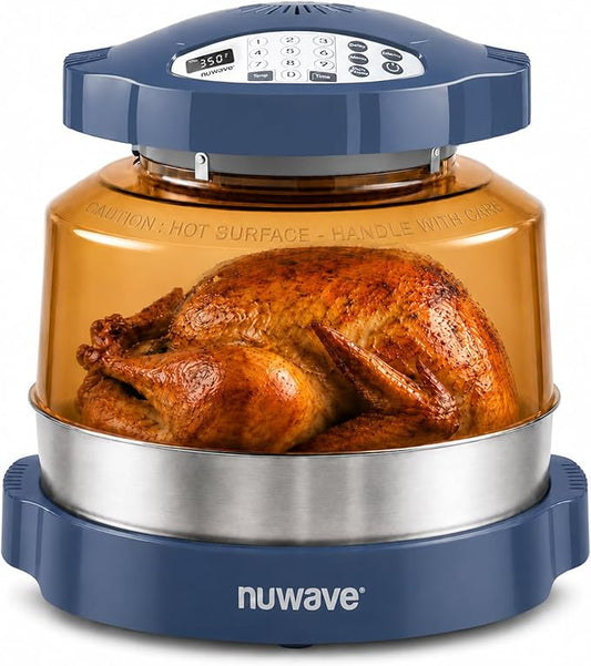 Nuwave Pro Plus 2 Countertop Infrared Oven with Stainless Steel Extender Ring, Triple Combo Cooking Power, Adjustable Temperature Control, Large Capacity Roaster, Air Fryer & Convection Oven, 20672V01