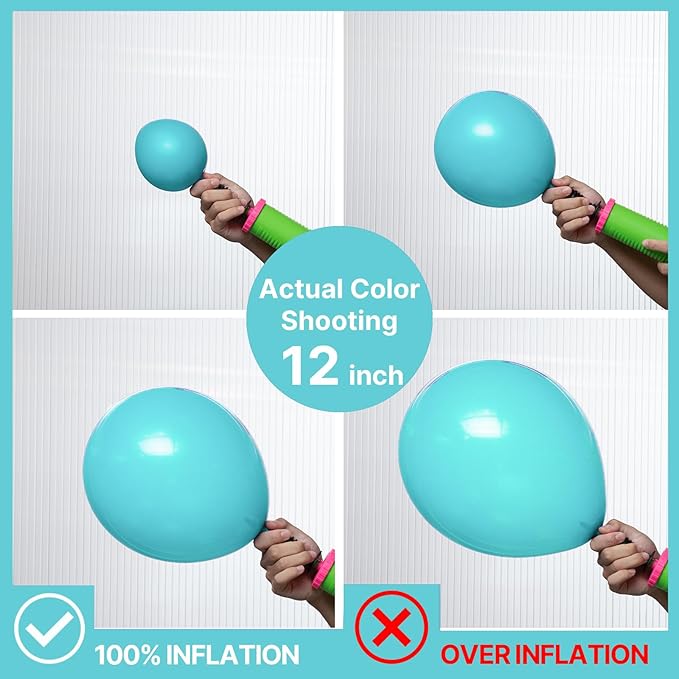 PartyWoo Teal Balloons 127pcs Different Sizes Pack of 36 18 12 10 5 Inch Turquoise Dark Teal Balloon Arch Kit for Baby Shower Gender Reveal Graduation Mermaid Birthday Pool Party Decorations Blue-Y69