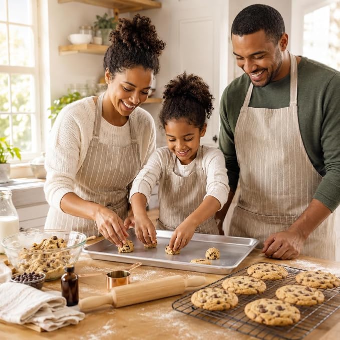 Mrs. Anderson’s Baking Quarter Sheet Pan, 9.5-Inches x 13-Inches, Heavyweight Commercial Grade 19-Gauge Aluminum