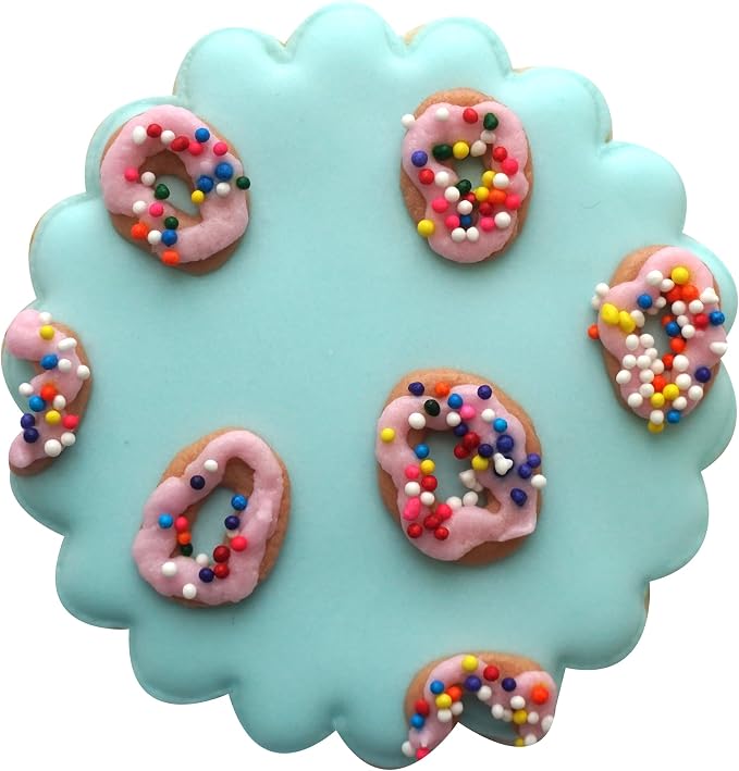 R&M Fluted Round 3.5" Cookie Cutter Stainless Steel - Baking Tool for Cookies, Fondant & Crafts