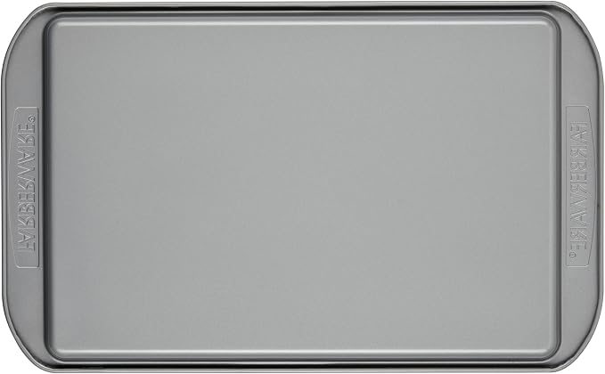 Farberware Nonstick Bakeware 3-Piece Cookie Pan Set, Baking Sheet Set, Gray