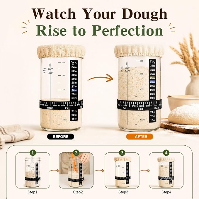 Sourdough Bread Proofing Basket Set, 47PCS Banneton Bread Proofing Set with Round & Oval Rattan Baskets, Bread Lame, Dough Scraper & Baking Tools for Beginner & Artisan Home Bakers (47)