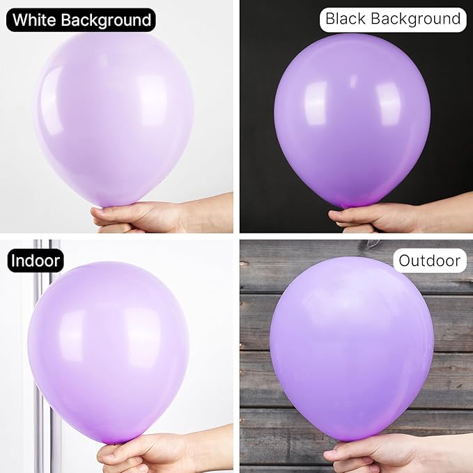 PartyWoo Lavender Balloons 100pcs 12 Inch Light Pastel Purple Lilac Purple Latex Helium Balloons for Birthday Baby Shower Graduation Wedding Anniversary Bridal Shower Party Decorations Purple-Q10