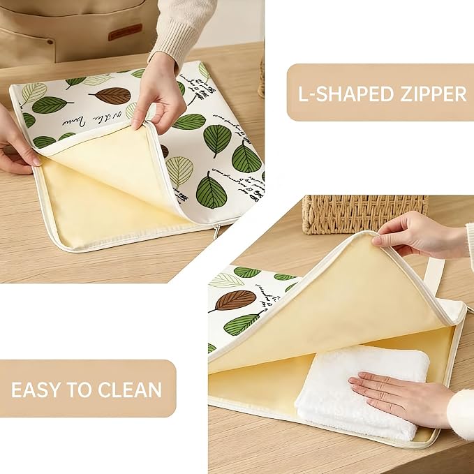 Beeswax Bread Bags for Homemade Bread&Sourdough,Reusable Bread Bags | Natural Cotton Linen Food Storage Bag to Keep Fresh,Washable Bags,L-shaped Zipper,Freezer Safe, Extra Large17"×13" 2Pack