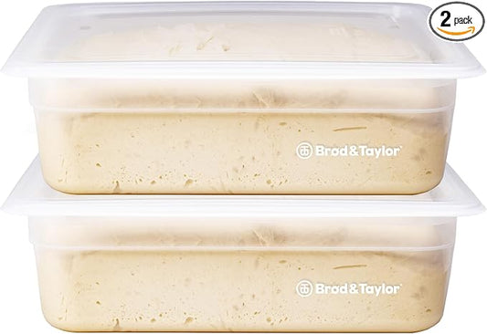 Brod & Taylor Proofing Container (2 Pack) With 6L Capacity, Fits Up to 3000 Grams of Dough – Dough Rising Box for Bread, Sourdough & Pizza (Dishwasher Safe, BPA-Free)