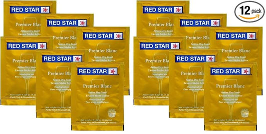 WINE YEAST 12 PACK RED STAR Premier Blanc Fermentis Champagne Yeast