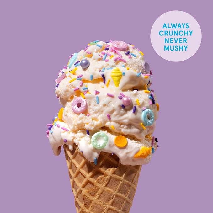 Fancy Sprinkles Sweet Spot Sprinkles | Donut & Ice Cream Shaped Candy Sprinkle Mix | Pastel Rainbow | Cake, Cupcake & Cookie Decorating | Kids Birthday & Summer | 1 Pack (0.5c)