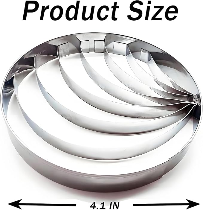 Concha Cutter - Stainless Steel, Mexican Bread Mold, Conch Shaped Bread and Biscuit Baking Mold, Concha Stamp Mold For Pan Dulce Mexicano Cortadora De Pan