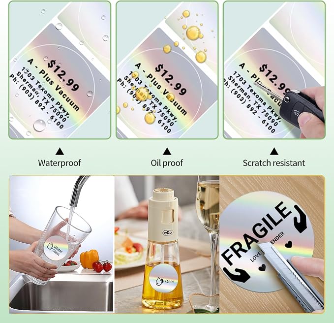 Phomemo M110 Gradual Thermal Circle Labels - 1.96" x 1.96" (50x50mm) for Address, Barcode, Mailing, Logo, File