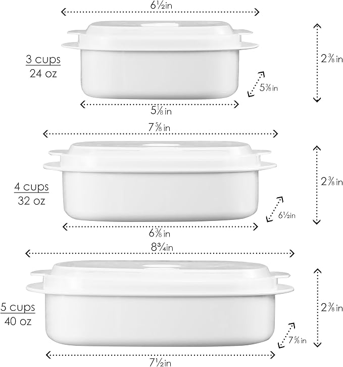 Reston Lloyd Calypso Basics Microwave Cookware, Steamer and Storage Set, Turquoise, Multiple Sizes, 6-Piece (Pack of 6)