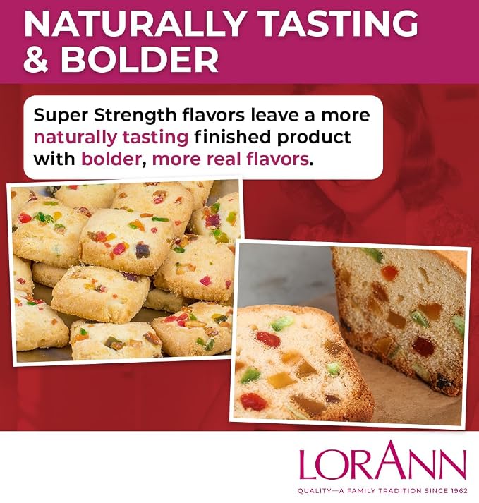 LorAnn Oils Super Strength Flavoring - Used For Candy Making, Flavoring Extracts, Baking, Hard Candy, and Flavor Oils - Bold, Natural Flavors 4X Stronger Than Extracts - Tutti Frutti, 0.125 fl oz