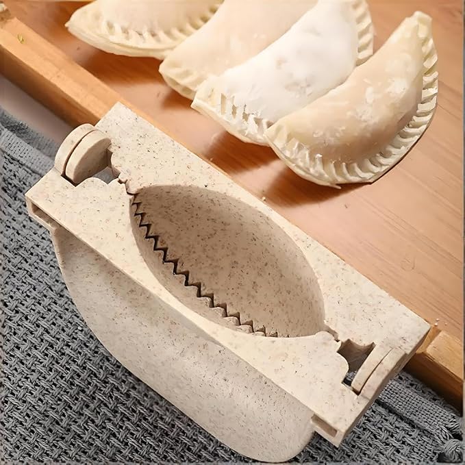 Dumpling Maker Set with Dough Cutter and Empanada Press Mold - Effortlessly Make Perfect Dumplings, Calzones, Pierogi, Pastelitos and More (4" + 3" + 2.6")