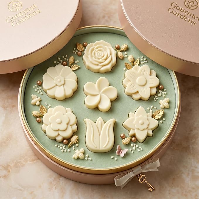 6Pcs Flowers Shaped Silicone Chocolate Molds Tulip Daisy Mold For Chocolate Candy Set Of 2