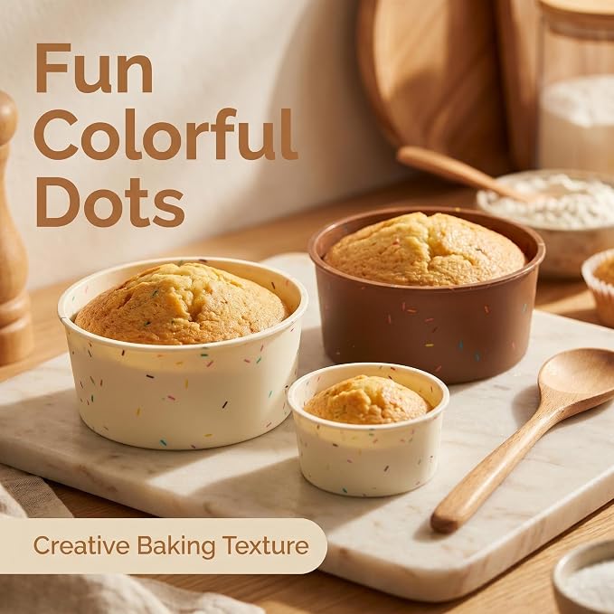 4.75 Inch Round Cake Pan, 4 Pcs Silicone Cake Pans for Baking, Nonstick Baking Mold BPA Free Dishwasher Safe, Great for Layer Cake, Cheese Cake, Chocolate Cake