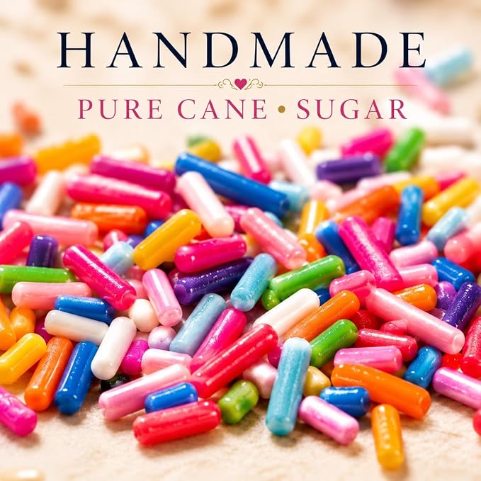 Confect Rainbow Sprinkles I Custom Blend Jimmes I Multicolor Decorative Toppings I Cake and Cupcake Decorative Topping | Vegan, Gluten-Free, Palm Oil-Free - 4.2oz (Rainbow Magic)