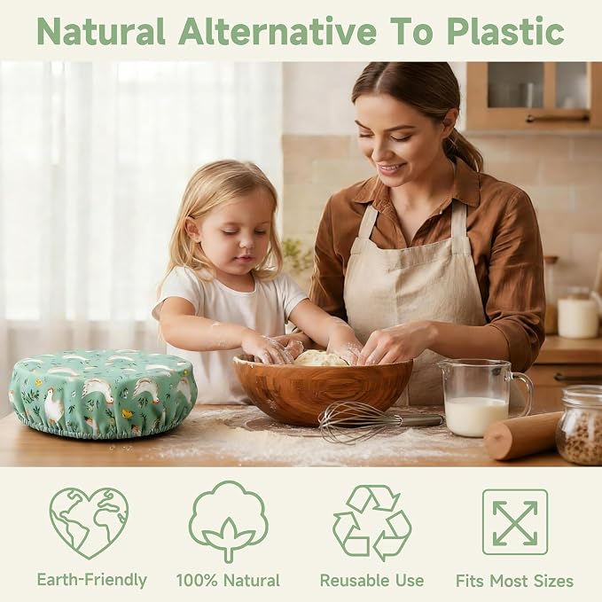 Bowl Covers Reusable Bread Proofing Bowl Covers Sourdough Bread Baking Accessories,Chicken