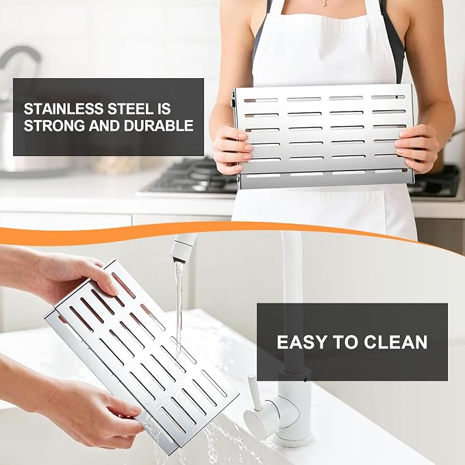 Bread Slicer for Homemade Bread - Upgrade Adjustable Stainless Steel Bread Cutter Board, Foldable Slicing Guide for Homemade Bread, Bagels, Toast, Bakery Kitchen Gadget Gift