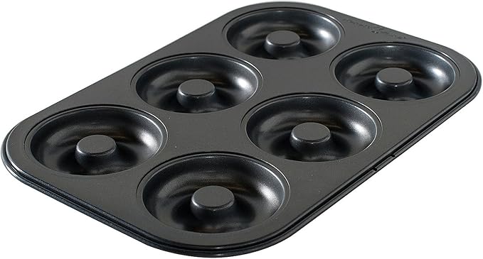 Nordic Ware 6 Cavity Donut Pan, Metal