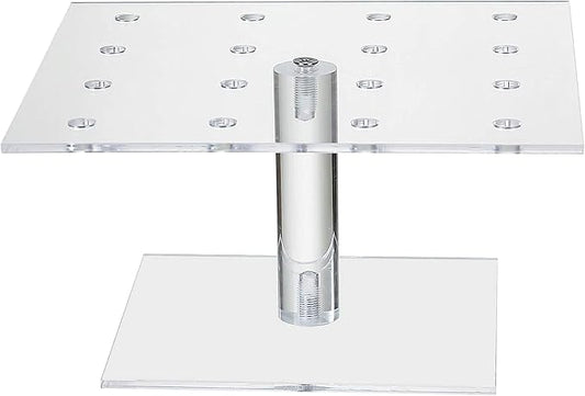 Clear Acrylic 16 Holes Push Pop Cake Stand Shooter Stand for party, wedding, bakery (7.87'' of length) (16 Hole-Square)