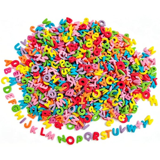 HeDeon&Rles Edible Letter Sprinkles for Cake Decoration Edible Rainbow Letters Cupcake Icing Dessert Topper Birthday Wedding Anniversary Christmas Halloween
