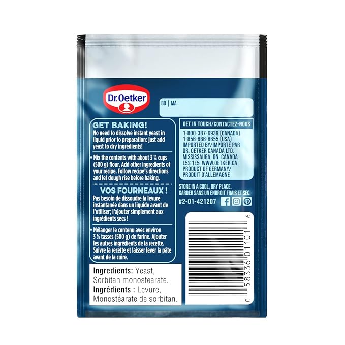 Dr. Oetker Dry Yeast, 1.4 OZ