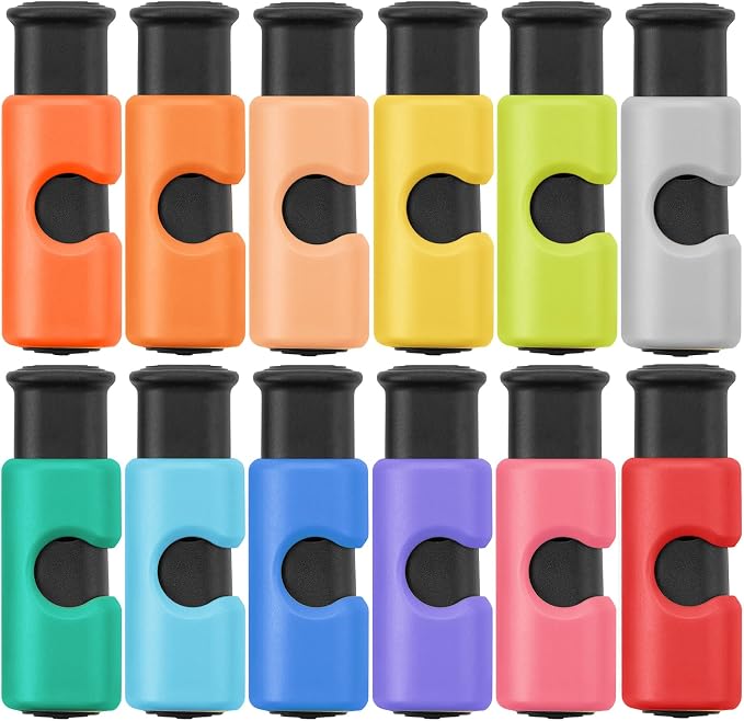 Mr. Pen- Squeeze and Lock Bread Bag Clips, 2.4 Inch, 12 Pack | Multicolor Squeeze Lock Clips, Reusable Bag Closures for Bread, Snacks, Coffee, Food Storage, Fits Thick and Thin Bags