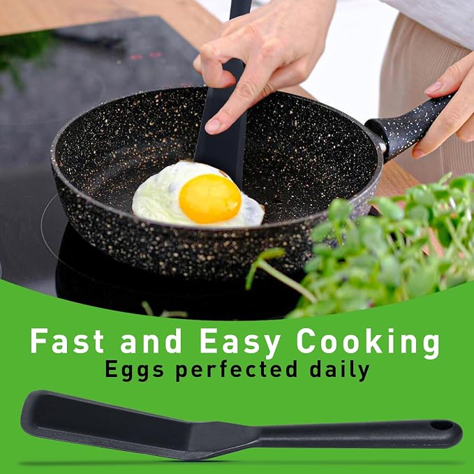 Egg Spatula is Heat Resistant Non-Stick Pancake Spatula - Silicone Spatula is used as an Omelette Spatula for Cooking.
