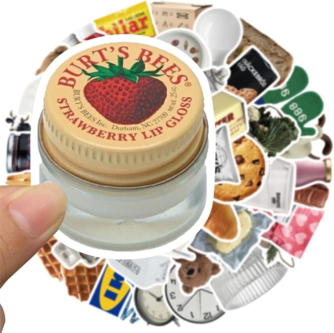 Cute Milk Cookie Stickers, 50PCS Vinyl Waterproof Decals for Kids Teens Adults Home Decor, Water Bottles Laptop Scrapbook