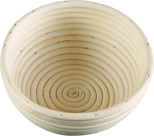 Frieling Round Proofing Basket, Brotform Bread Rising Banneton and Serving Basket, 7-Inch
