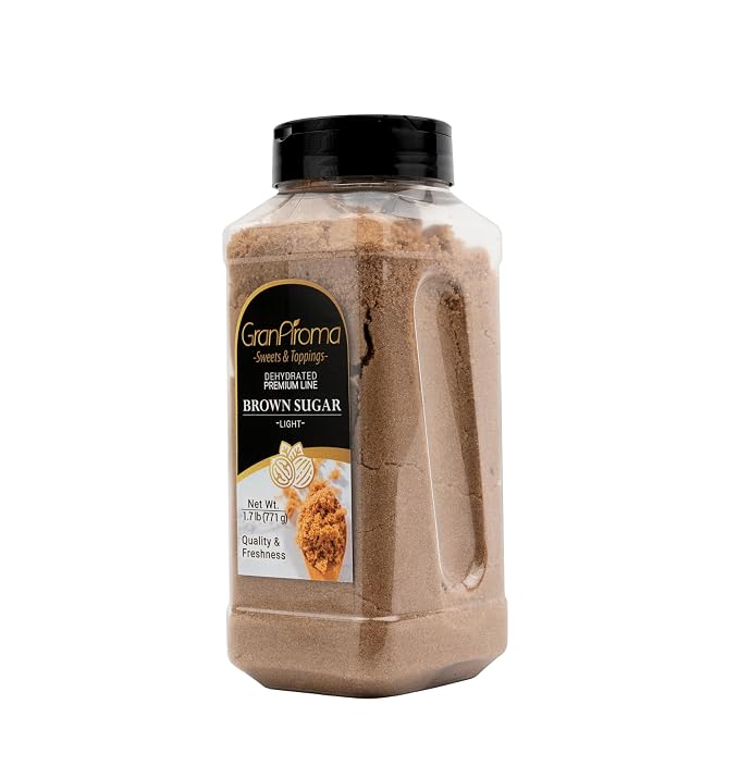 GranAroma Light Brown Sugar, Baking & Desserts, Cane Molasses, Pantry Staple (1.7 Pound)