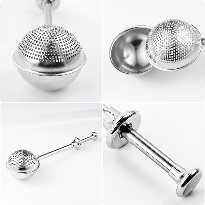 Sugar Shaker, Powdered Sugar Shaker Duster with 18/8 Stainless Steel Fine Mesh Dispenser Sugars and Spring Operated Handle for Sugar and Spices XVBITOR