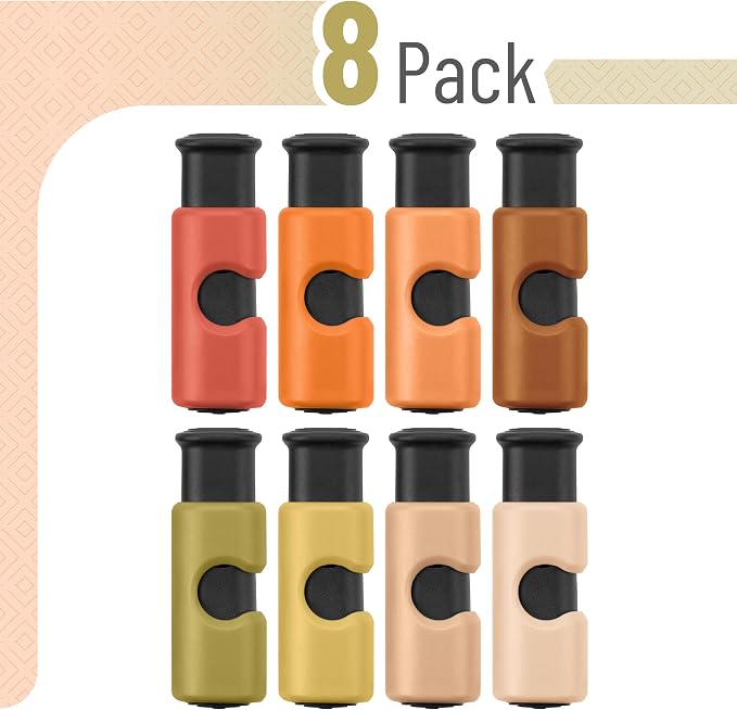 Mr. Pen- Squeeze and Lock Bread Bag Clips, 2.4 Inch, 8 Pack | Multicolor Squeeze Lock Clips, Reusable Bag Closures for Bread, Snacks, Coffee, Food Storage, Fits Thick and Thin Bags