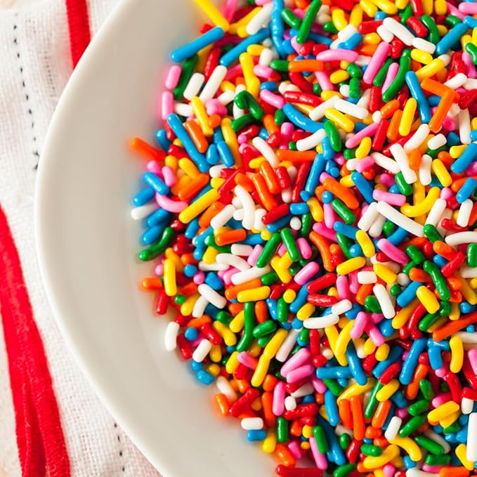 GranAroma Rainbow Sprinkles, 12.8 oz, Decorative, Cakes & Cupcakes
