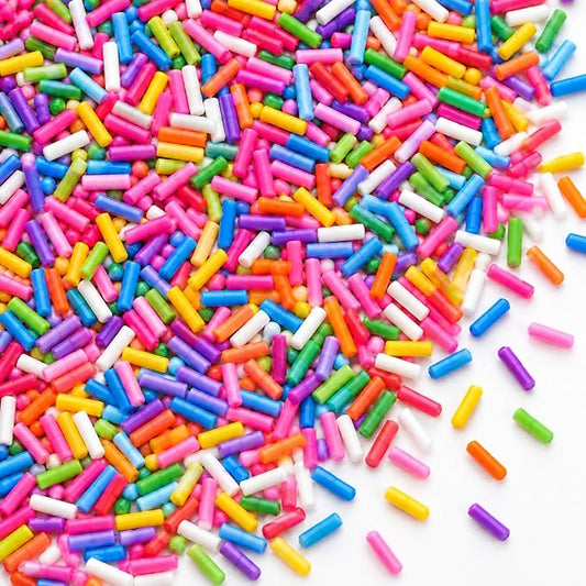 Confect Galaxy Pop Rainbow Sprinkles – Custom Blend Multicolor Jimmies – Edible Cake & Cupcake Decorating Toppings – Vegan, Gluten-Free, Nut-Free, Soy-Free, Dairy-Free, Palm Oil-Free – 4.2 Oz