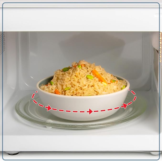 Nostalgia NRMO11WH6A 1000 Watt Power Retro Countertop Microwave Oven Easy to Clean with Removable Glass Turntable-Child Safety Lock-12 Programs-Digital Clock, 1.1 Cu Ft, White
