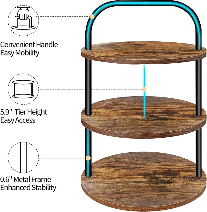 Cupcake Stand, Wooden Cupcake Stand for 50 Cupcakes 3 Tier Large Dessert Table Display Set Cupcake Tower Tiered Tray Stand Serving Tray for Party Supplies Vendor Display Farmhouse Decor