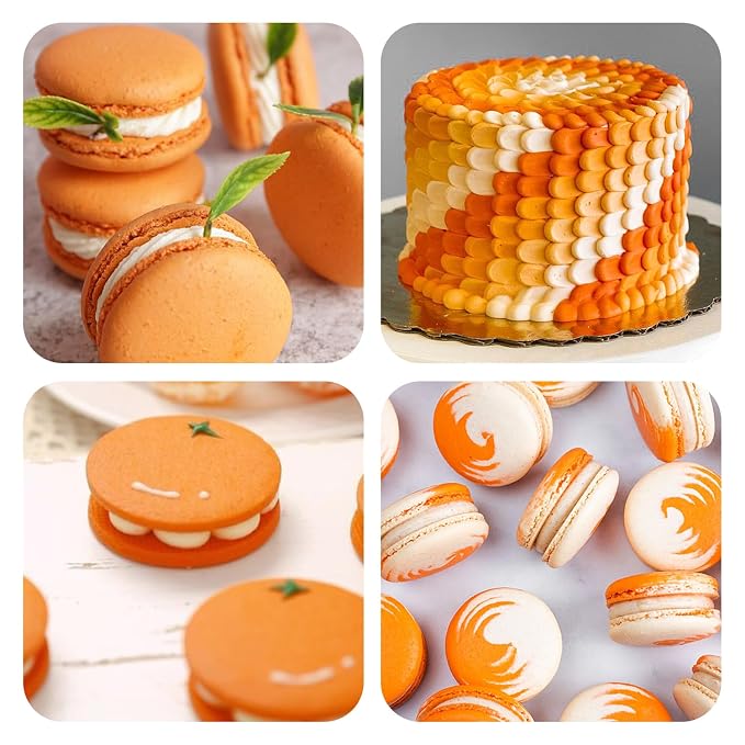 Orange Gel Food Coloring - Pandalab 2 Ounce High Concentrated Food Dye for Baking, Cake, Cookie, Fondant, Icing, Easter Egg, Macaron, DIY Slime (60ml)