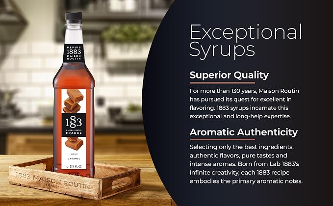 1883 MAISON ROUTIN FRANCE Caramel Syrup - Ordering Only, 33.8 FZ